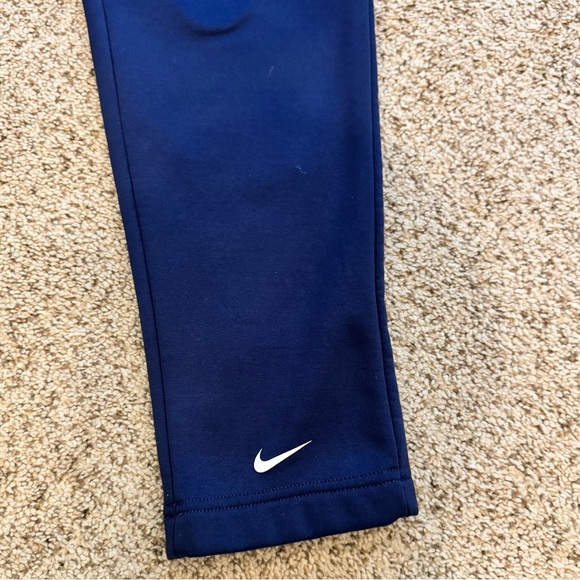 Nike Kids Therma-FIT Open-Hem Athletic Training Pants Large Navy Winter Gym - Picture 3 of 11